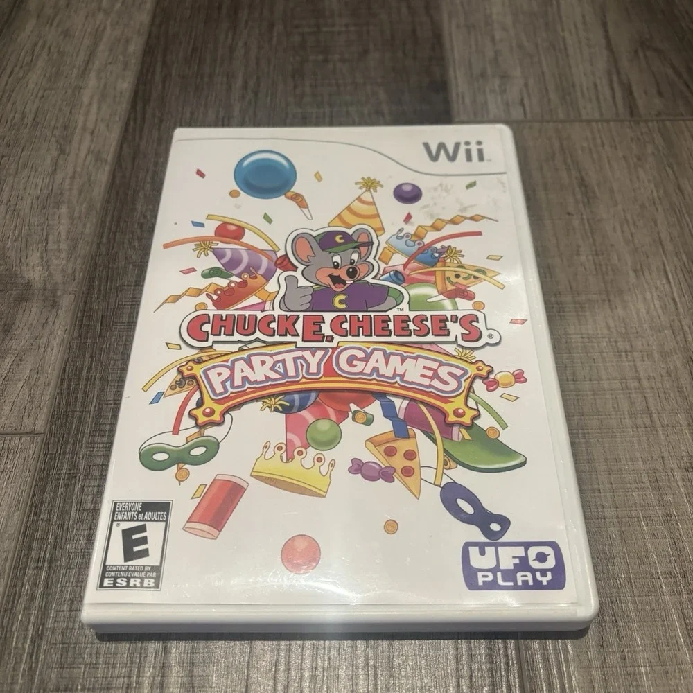 Chuck E. Cheese's Party Games (Nintendo Wii, 2010) No Manual - Tested